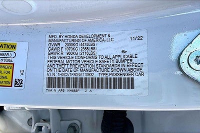 2022 Honda Accord Sedan Sport