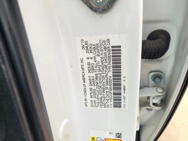 2019 Honda Accord Sedan Touring 2.0T