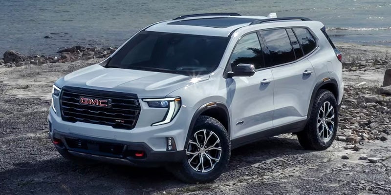 2024 GMC Acadia in mountains