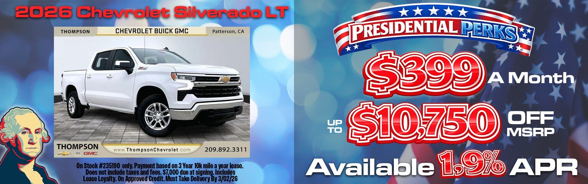 SILVERADO 1500 OFFERS FROM THOMPSON CHEVROLET BUICK GMC