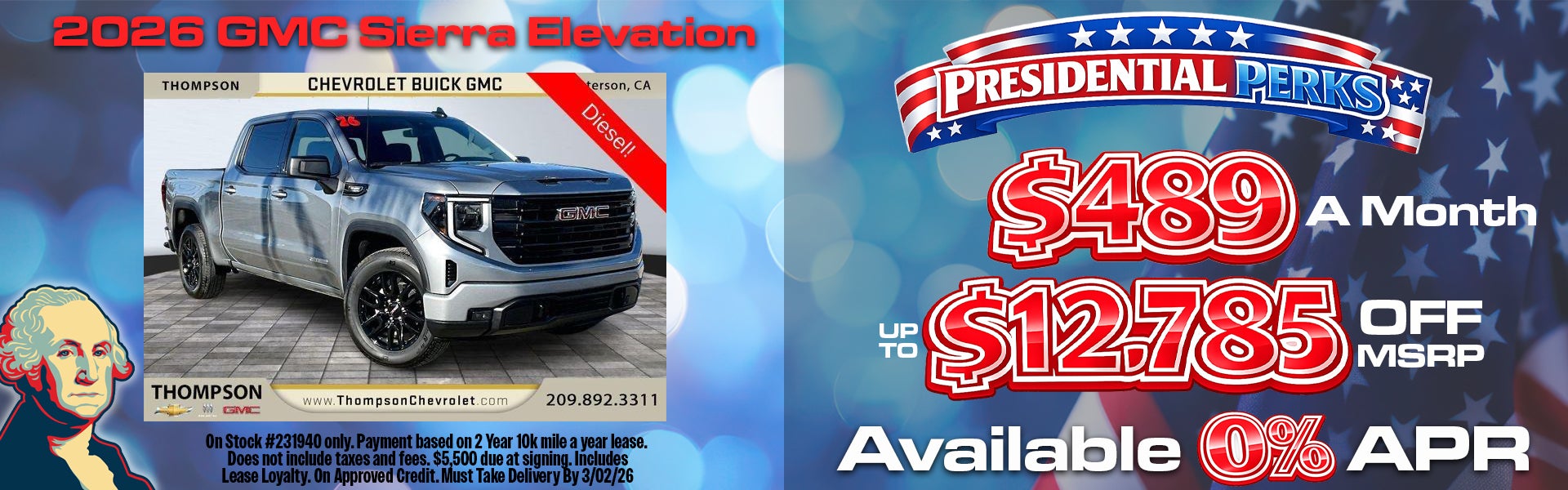 2026 Gmc Sierra Elevation Avaliable at 0%APR
