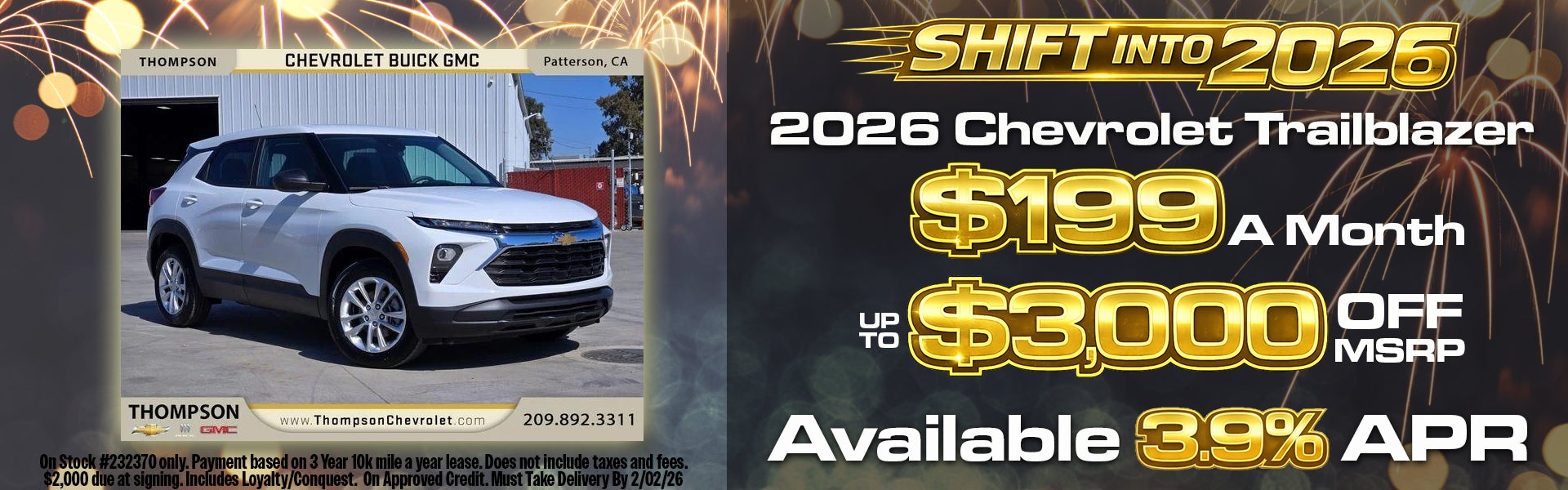 2026 Chevrolet Trailblazer $199 A Month