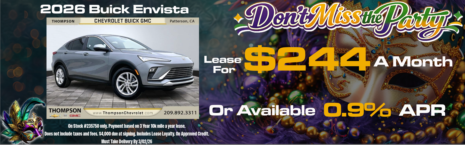 ENVISTA OFFERS FROM THOMPSON CHEVROLET BUICK GMC