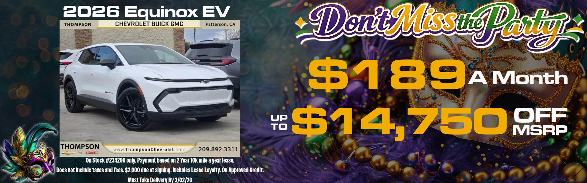 EQUINOX EV OFFERS FROM THOMPSON CHEVROLET BUICK GMC